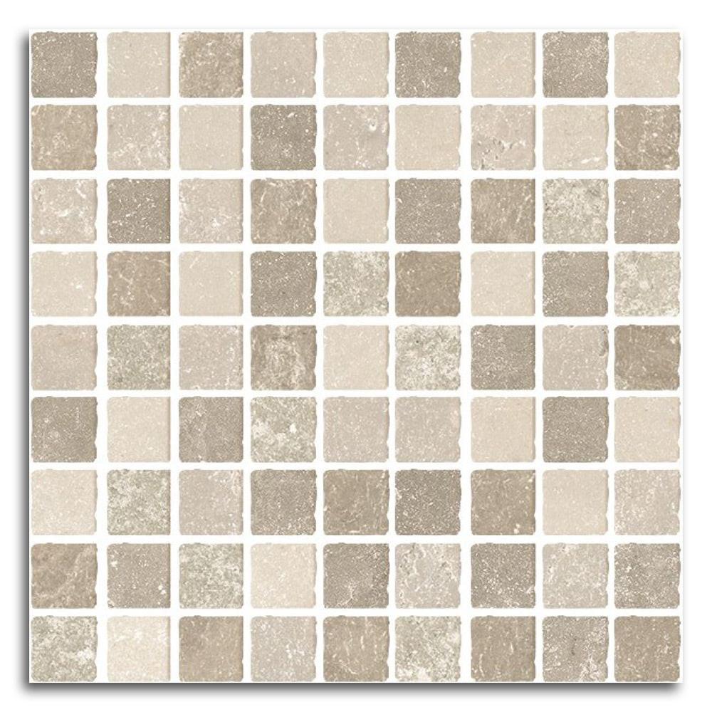 Sienna Tufo Mosaico Matte Square Porcelain Mosaic Tile Sienna Tufo Mosaico Matte Square Porcelain Mosaic Tile - American Tile Depot