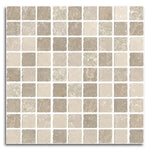 Sienna Tufo Mosaico Matte Square Porcelain Mosaic Tile Sienna Tufo Mosaico Matte Square Porcelain Mosaic Tile - American Tile Depot