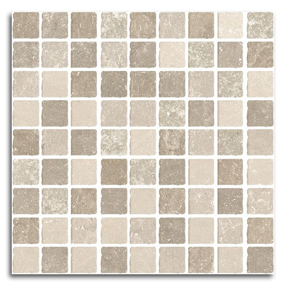 Sienna Tufo Mosaico Matte Square Porcelain Mosaic Tile Sienna Tufo Mosaico Matte Square Porcelain Mosaic Tile - American Tile Depot
