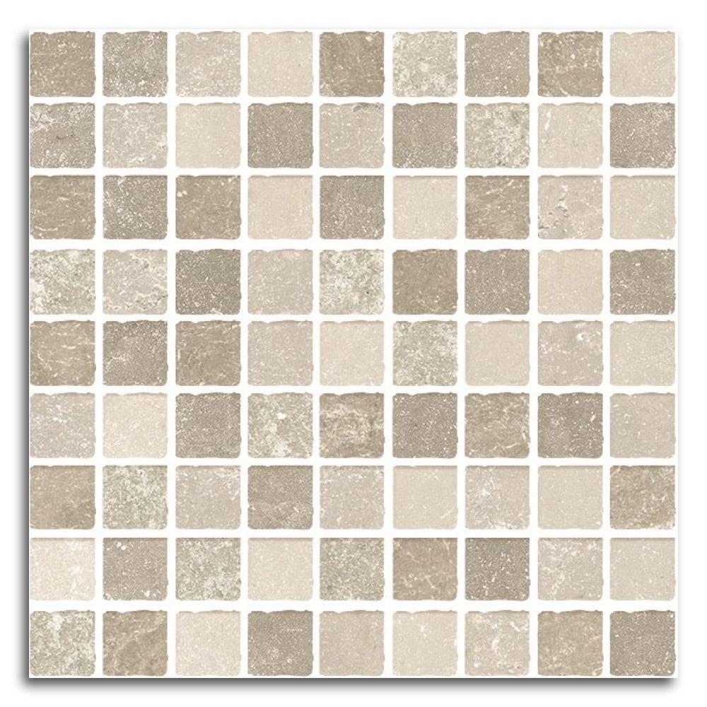 Sienna Tufo Mosaico Matte Square Porcelain Mosaic Tile Sienna Tufo Mosaico Matte Square Porcelain Mosaic Tile - American Tile Depot