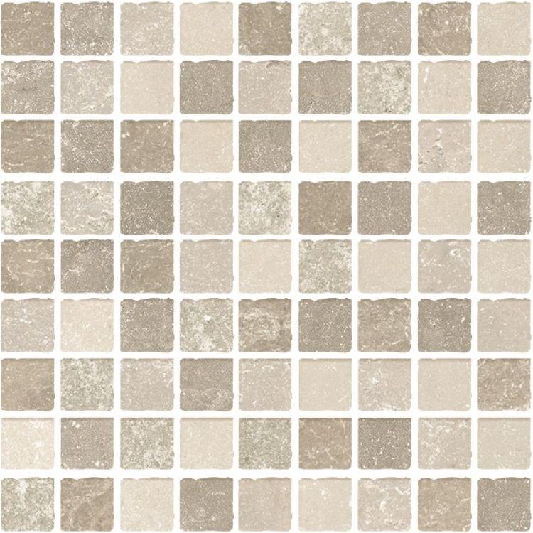 Sienna Tufo Mosaico Matte Square Porcelain Mosaic Tile Sienna Tufo Mosaico Matte Square Porcelain Mosaic Tile - American Tile Depot