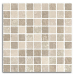 Sienna Tufo Mosaico Matte Square Porcelain Mosaic Tile Sienna Tufo Mosaico Matte Square Porcelain Mosaic Tile - American Tile Depot