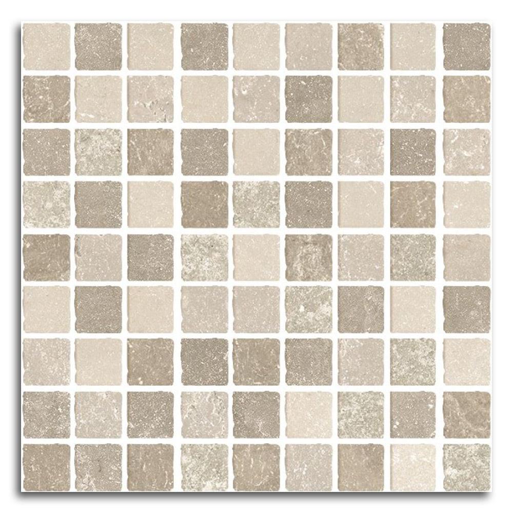 Sienna Tufo Mosaico Matte Square Porcelain Mosaic Tile Sienna Tufo Mosaico Matte Square Porcelain Mosaic Tile - American Tile Depot