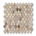 Silver Travertine 1" Diamond Tumbled Mosaic Tile - American Tile Depot