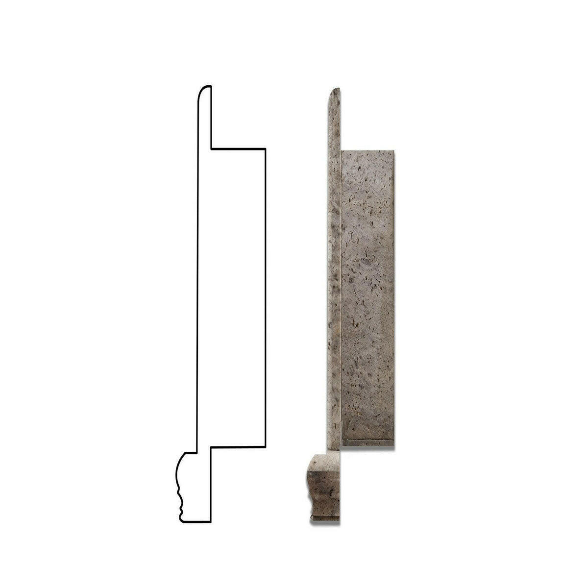 Silver Travertine Hand-Made Custom Shampoo Niche / Shelf - LARGE - Honed Silver Travertine Hand-Made Custom Shampoo Niche / Shelf - LARGE - Honed - American Tile Depot