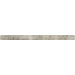 Silver Travertine Honed 3/4x12 Bullnose Liner - American Tile Depot