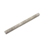 Silver Travertine Honed 3/4x12 Bullnose Liner - American Tile Depot