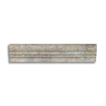 Silver Travertine Honed OG-1 Chair Rail Molding Trim - American Tile Depot