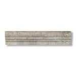 Silver Travertine Honed OG-2 Chair Rail Molding Trim - American Tile Depot