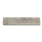 Silver Travertine Honed OG-2 Chair Rail Molding Trim - American Tile Depot