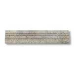 Silver Travertine Honed OG-2 Chair Rail Molding Trim - American Tile Depot