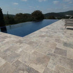 Silver Travertine Unfilled, Brushed & Chiseled French Pattern Tile Silver Travertine Unfilled, Brushed & Chiseled French Pattern Tile - American Tile Depot