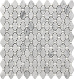 Mineralis Small Rhombus Polished Stone & Glass Mosaic Tile-American Tile Depot