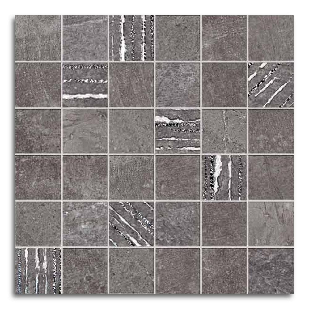 Solis Basalt Matte Square Porcelain Mosaic Wall Tile Solis Basalt Matte Square Porcelain Mosaic Wall Tile - American Tile Depot