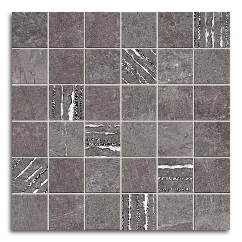 Solis Basalt Matte Square Porcelain Mosaic Wall Tile Solis Basalt Matte Square Porcelain Mosaic Wall Tile - American Tile Depot