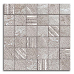 Solis Grey Matte Square Porcelain Mosaic Wall Tile Solis Grey Matte Square Porcelain Mosaic Wall Tile - American Tile Depot