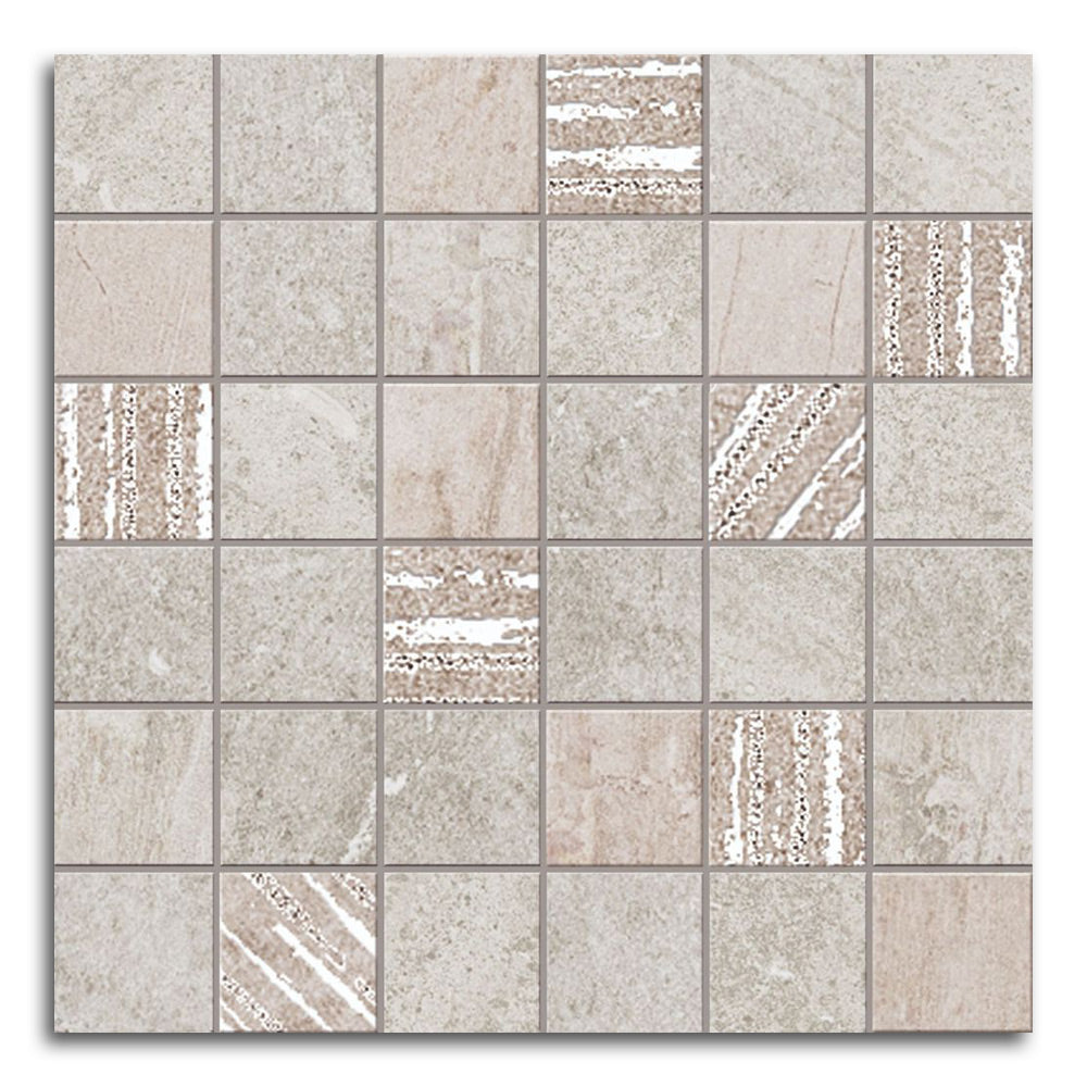Solis Ice Square Porcelain Mosaic Wall Tile