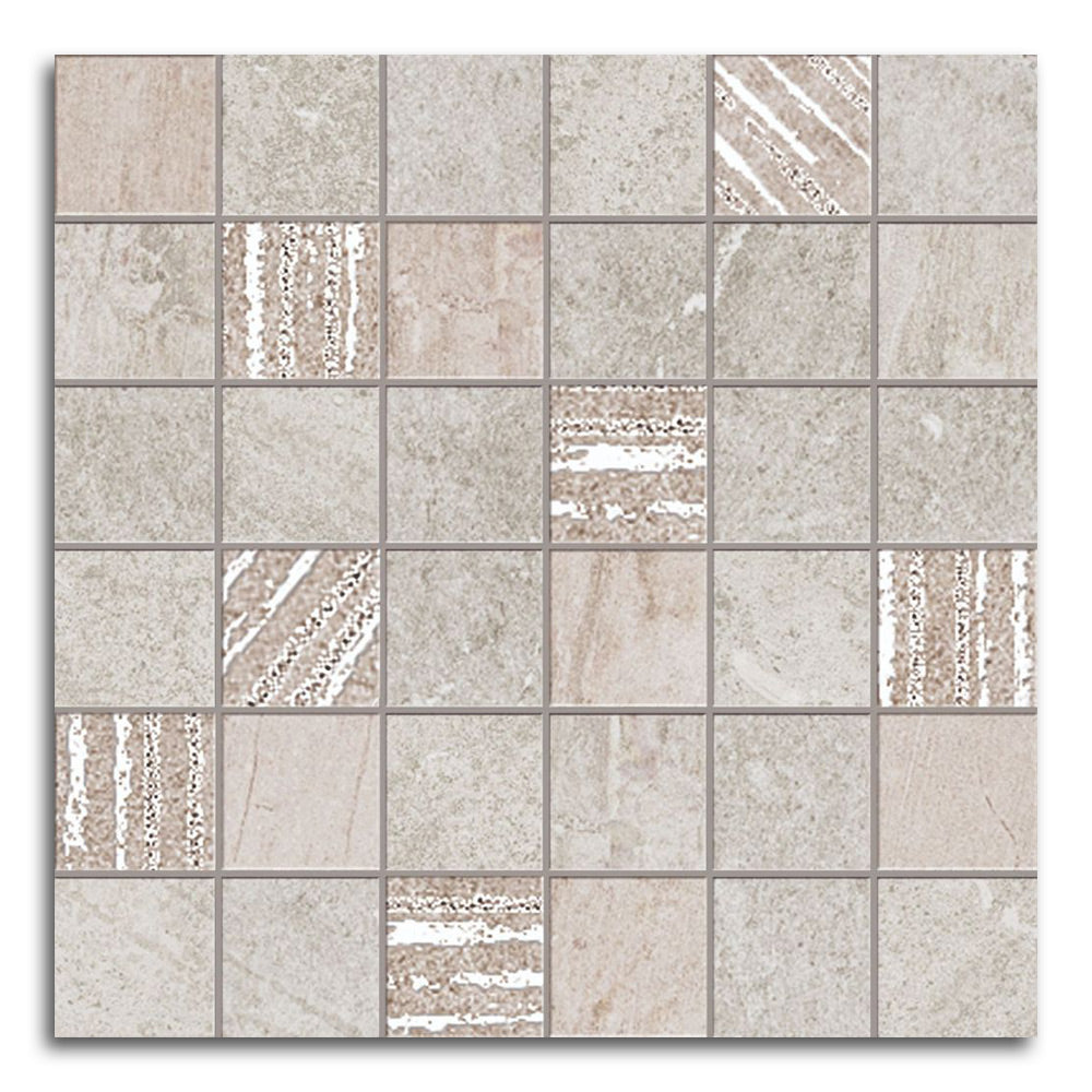 Solis Ice Square Porcelain Mosaic Wall Tile