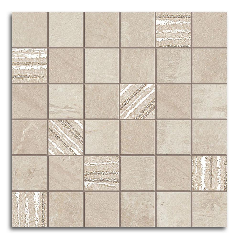 Solis Sand Matte Square Porcelain Mosaic Wall Tile Solis Sand Matte Square Porcelain Mosaic Wall Tile - American Tile Depot