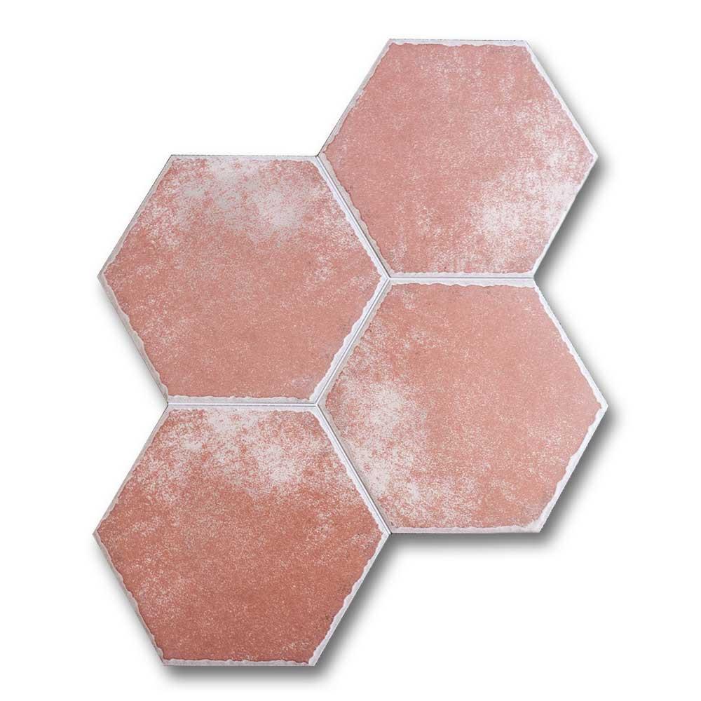 Sorano Rosso Matte Contemporary Look 13.5" Hexagon Porcelain Tile Sorano Rosso Matte Contemporary Look 13.5" Hexagon Porcelain Tile - American Tile Depot