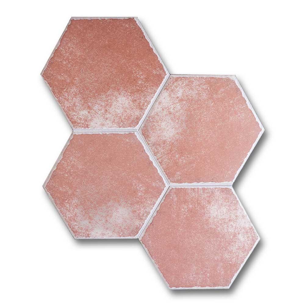 Sorano Rosso Matte Contemporary Look 13.5" Hexagon Porcelain Tile Sorano Rosso Matte Contemporary Look 13.5" Hexagon Porcelain Tile - American Tile Depot