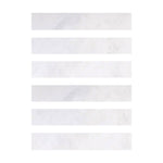 Special Cut | 2x12 Afyon White Marble Polished Tile Special Cut | 2x12 Afyon White Marble Polished Tile - American Tile Depot