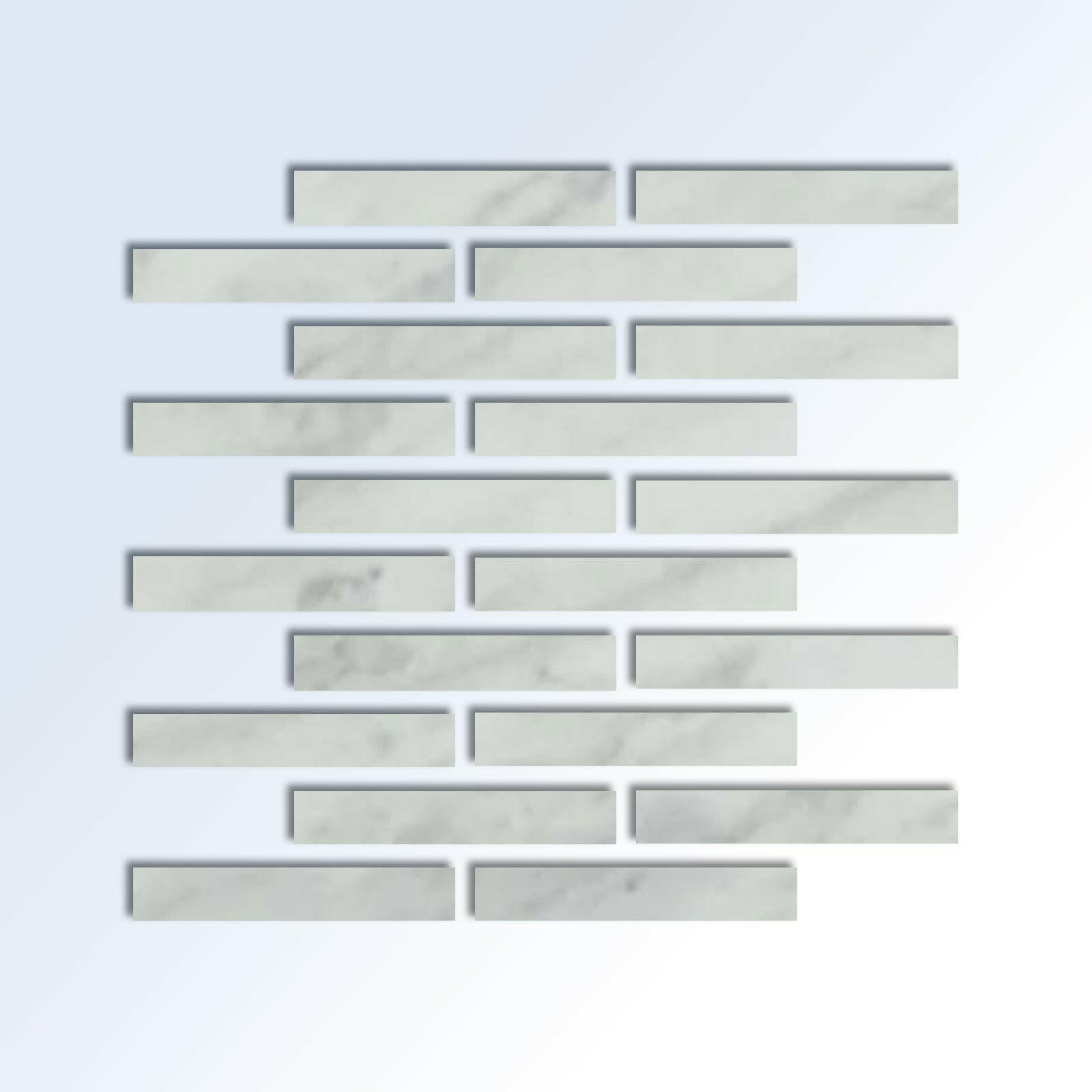 Special Cut | 2x12 Bianco Venatino Marble Honed Tile Special Cut | 2x12 Bianco Venatino Marble Honed Tile - American Tile Depot
