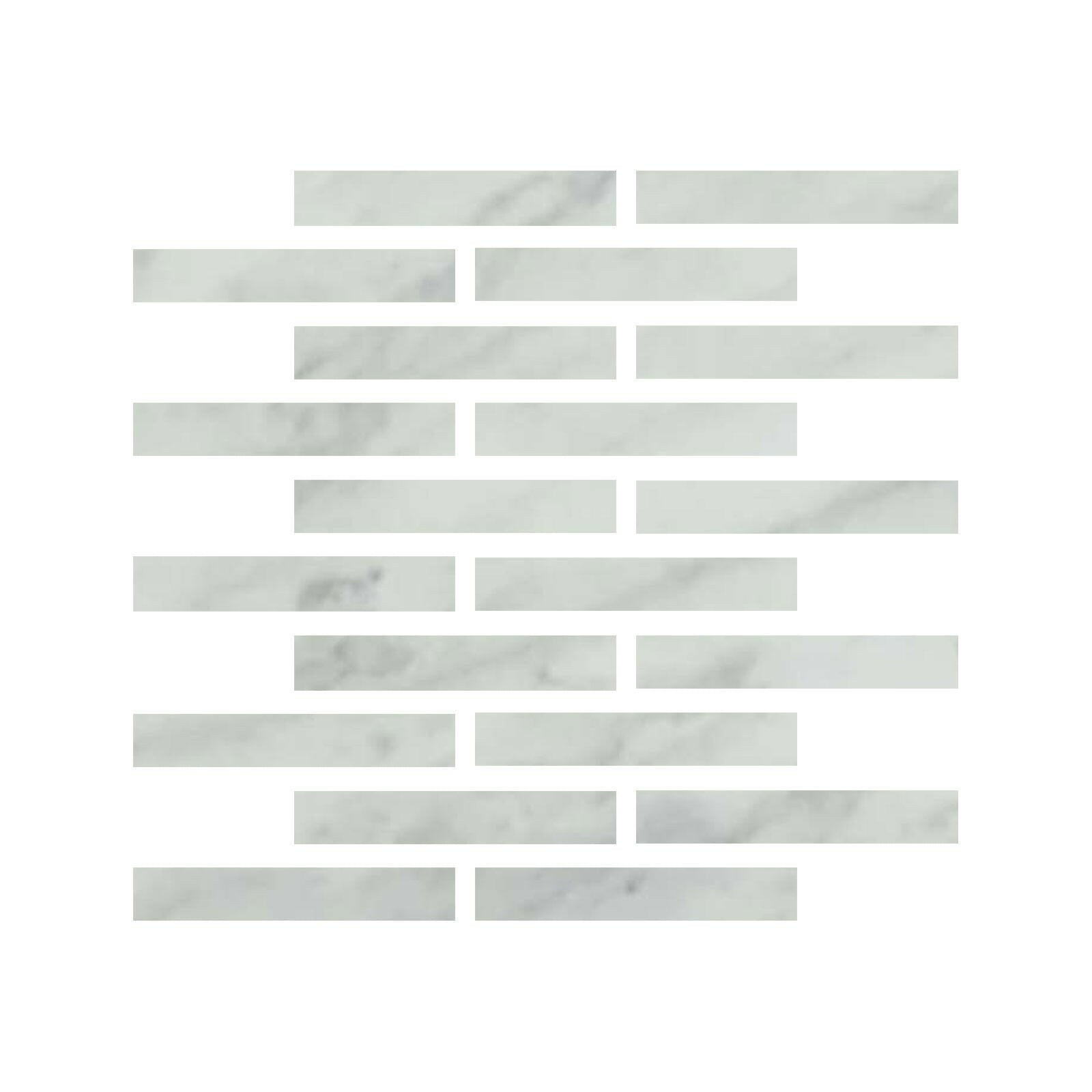 Special Cut | 2x12 Bianco Venatino Marble Honed Tile Special Cut | 2x12 Bianco Venatino Marble Honed Tile - American Tile Depot