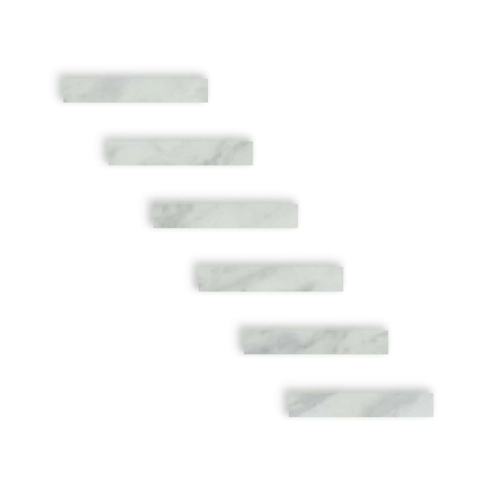 Special Cut | 2x12 Bianco Venatino Marble Honed Tile Special Cut | 2x12 Bianco Venatino Marble Honed Tile - American Tile Depot