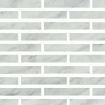 Special Cut | 2x12 Bianco Venatino Marble Polished Tile Special Cut | 2x12 Bianco Venatino Marble Polished Tile - American Tile Depot
