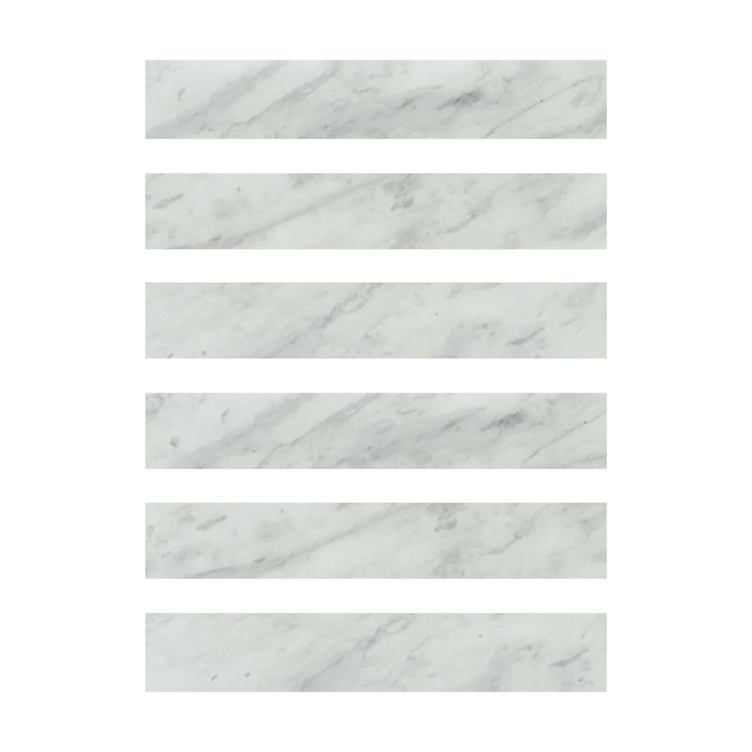 Special Cut | 2x12 Bianco Venatino Marble Polished Tile Special Cut | 2x12 Bianco Venatino Marble Polished Tile - American Tile Depot