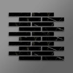 Special Cut | 2x12 Black Marquina Marble Polished Tile Special Cut | 2x12 Black Marquina Marble Polished Tile - American Tile Depot