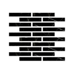 Special Cut | 2x12 Black Marquina Marble Polished Tile Special Cut | 2x12 Black Marquina Marble Polished Tile - American Tile Depot