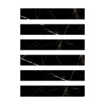 Special Cut | 2x12 Black Marquina Marble Polished Tile Special Cut | 2x12 Black Marquina Marble Polished Tile - American Tile Depot