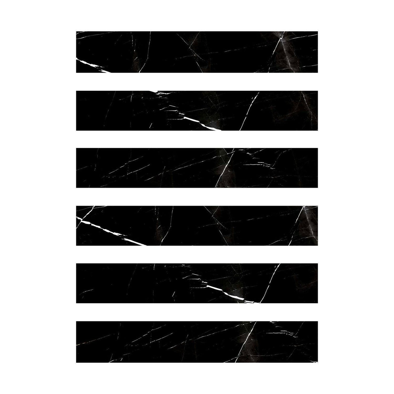 Special Cut | 2x12 Black Marquina Marble Polished Tile Special Cut | 2x12 Black Marquina Marble Polished Tile - American Tile Depot
