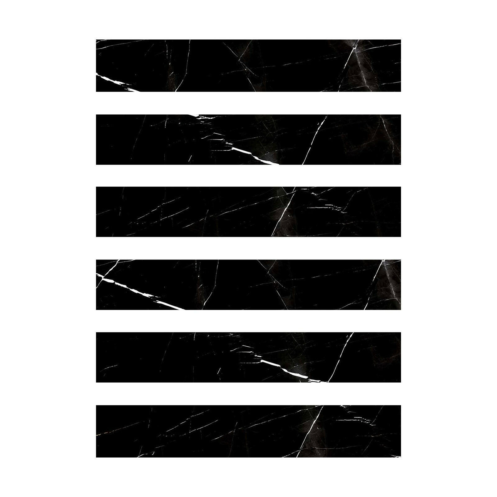 Special Cut | 2x12 Black Marquina Marble Polished Tile Special Cut | 2x12 Black Marquina Marble Polished Tile - American Tile Depot