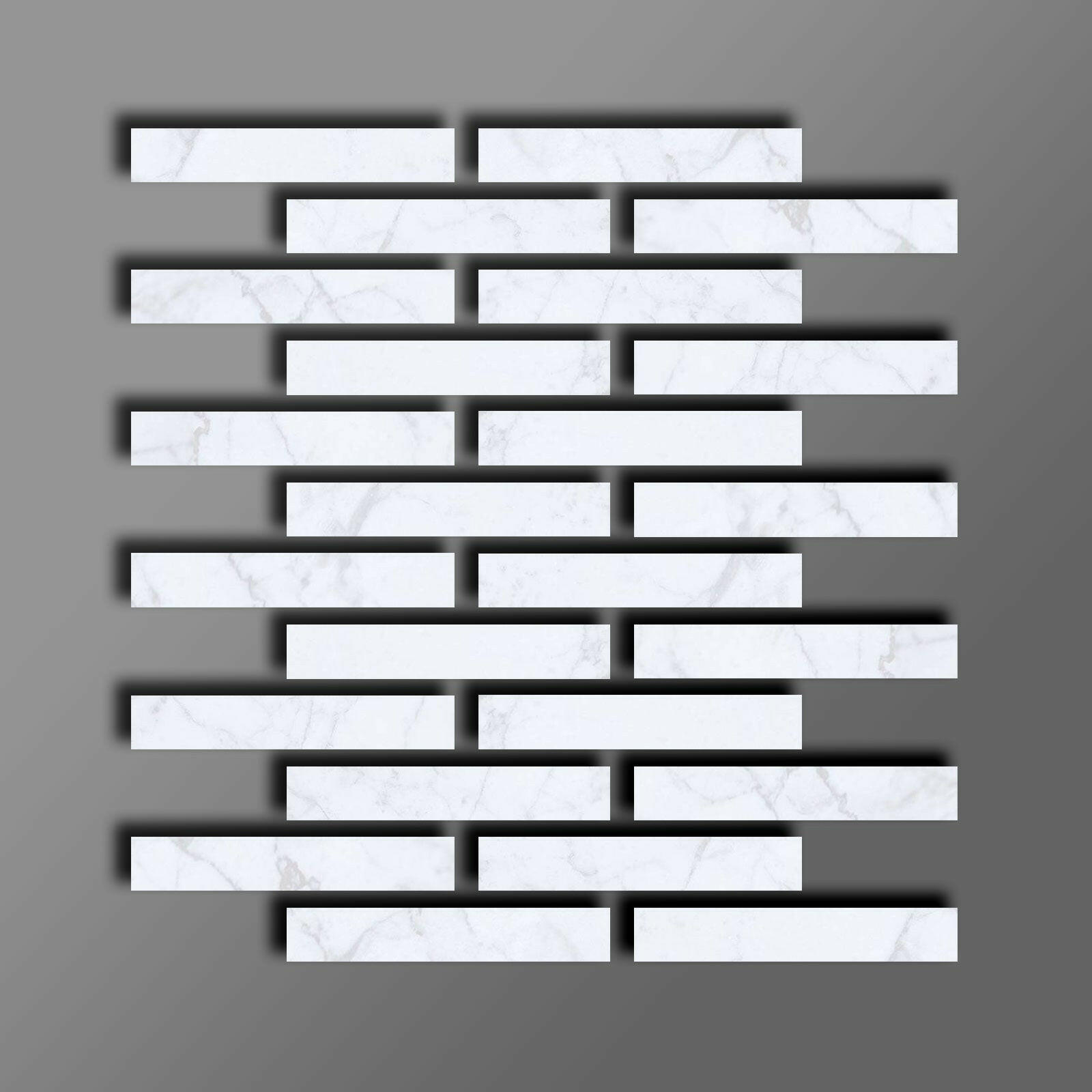Special Cut | 2x12 Carrara White Marble Polished Tile Special Cut | 2x12 Carrara White Marble Polished Tile - American Tile Depot