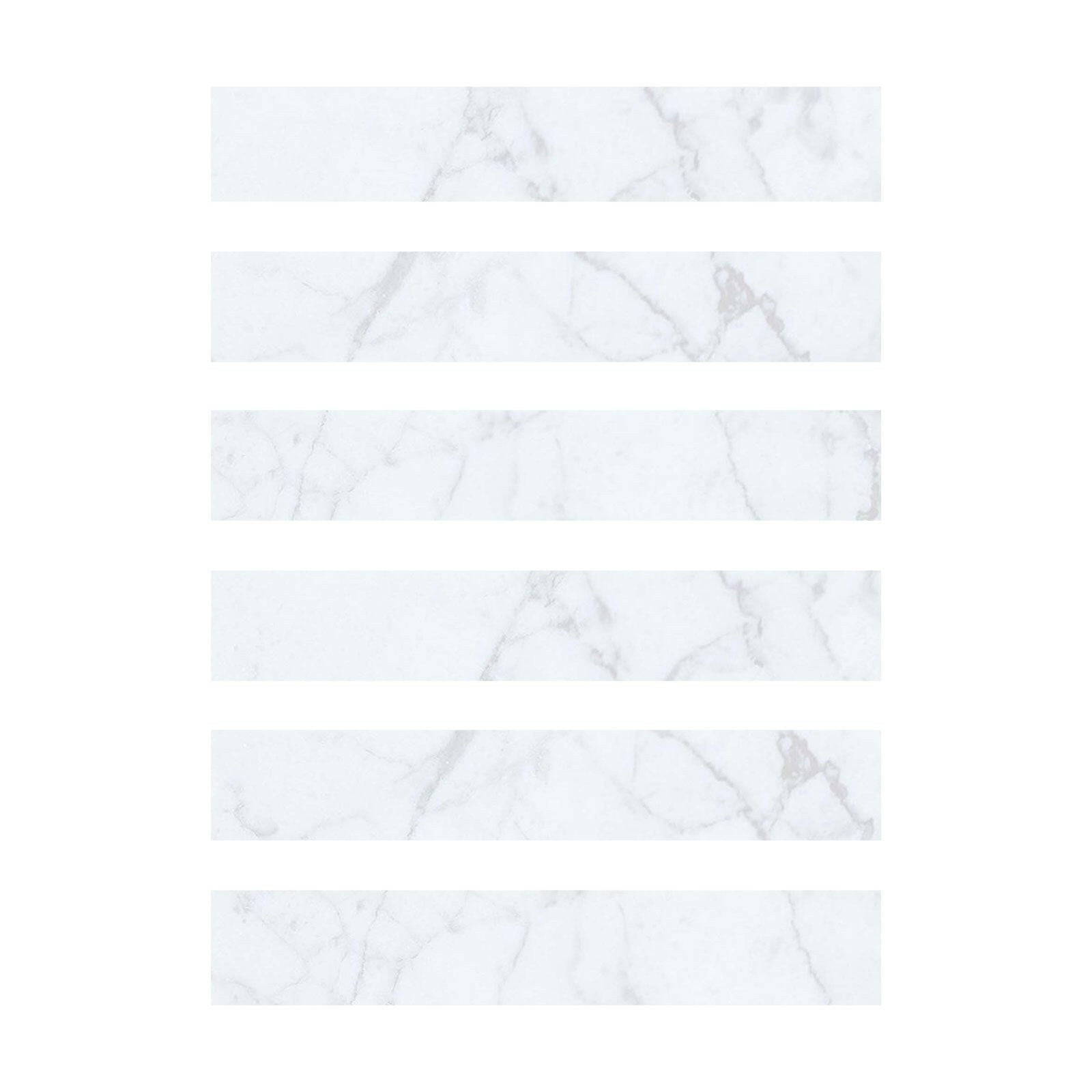 Special Cut | 2x12 Carrara White Marble Polished Tile Special Cut | 2x12 Carrara White Marble Polished Tile - American Tile Depot