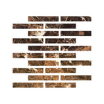 Special Cut | 2x12 Emperador Dark Marble Polished Tile Special Cut | 2x12 Emperador Dark Marble Polished Tile - American Tile Depot