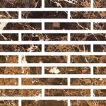 Special Cut | 2x12 Emperador Dark Marble Polished Tile Special Cut | 2x12 Emperador Dark Marble Polished Tile - American Tile Depot