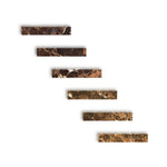 Special Cut | 2x12 Emperador Dark Marble Polished Tile Special Cut | 2x12 Emperador Dark Marble Polished Tile - American Tile Depot