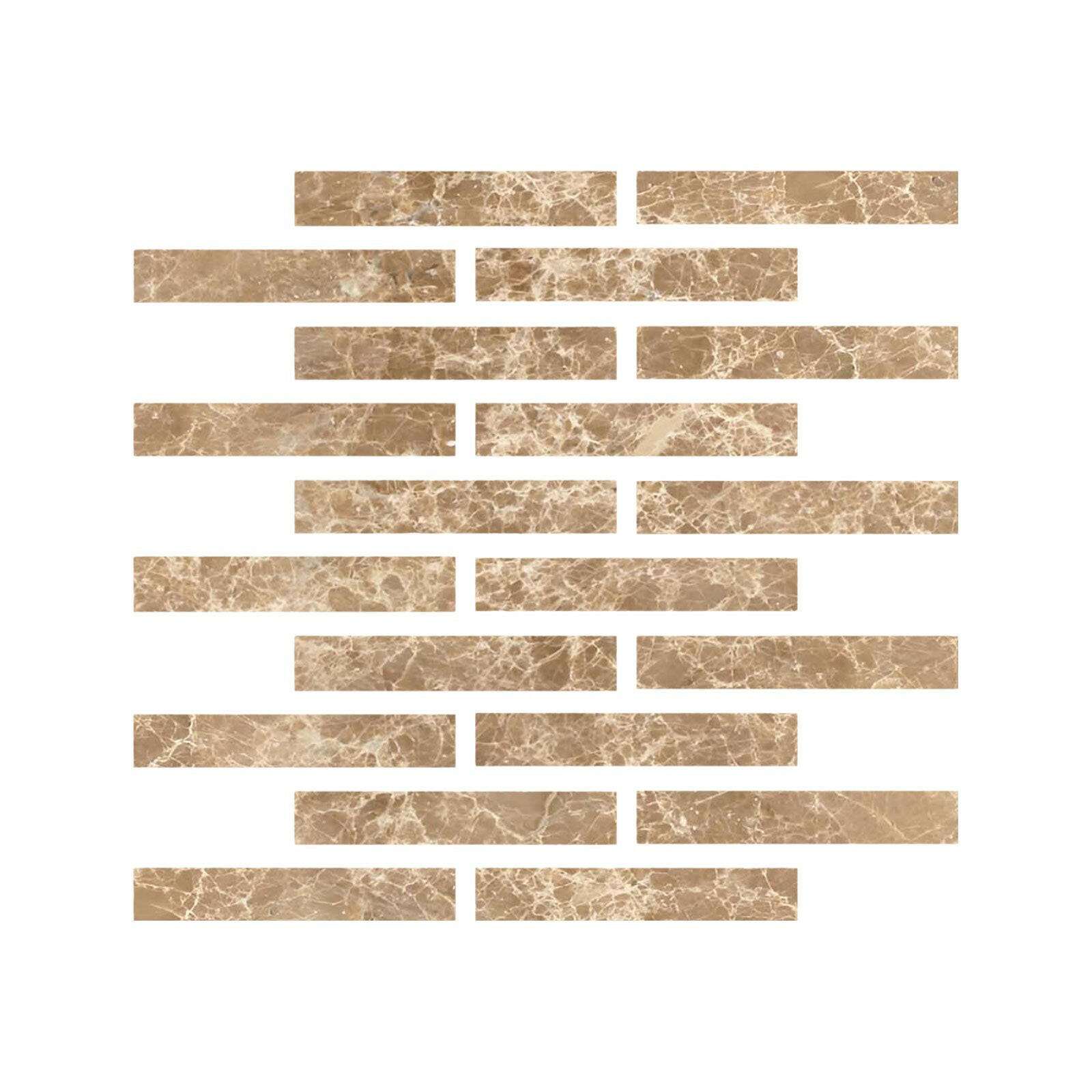 Special Cut | 2x12 Emperador Light Marble Polished Tile Special Cut | 2x12 Emperador Light Marble Polished Tile - American Tile Depot