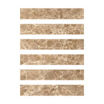 Special Cut | 2x12 Emperador Light Marble Polished Tile Special Cut | 2x12 Emperador Light Marble Polished Tile - American Tile Depot