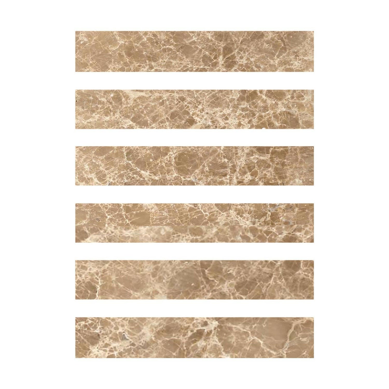 Special Cut | 2x12 Emperador Light Marble Polished Tile Special Cut | 2x12 Emperador Light Marble Polished Tile - American Tile Depot