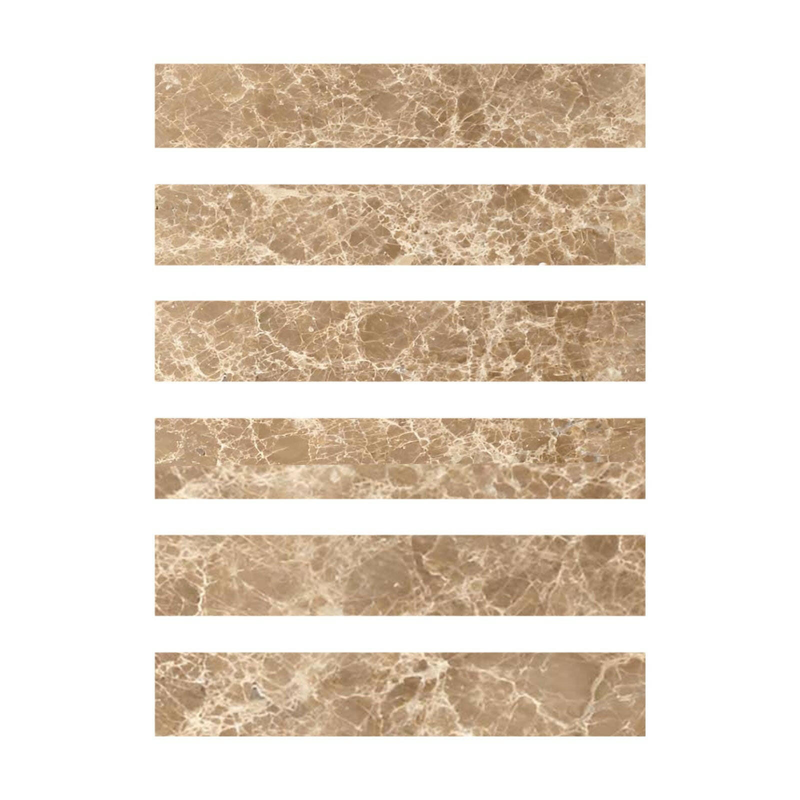 Special Cut | 2x12 Emperador Light Marble Polished Tile Special Cut | 2x12 Emperador Light Marble Polished Tile - American Tile Depot