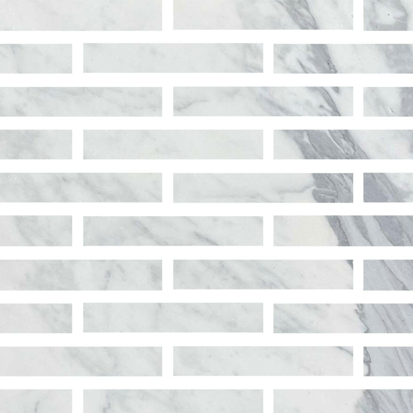 Special Cut | 2x12 Italian Statuary White Marble Honed Tile Special Cut | 2x12 Italian Statuary White Marble Honed Tile - American Tile Depot