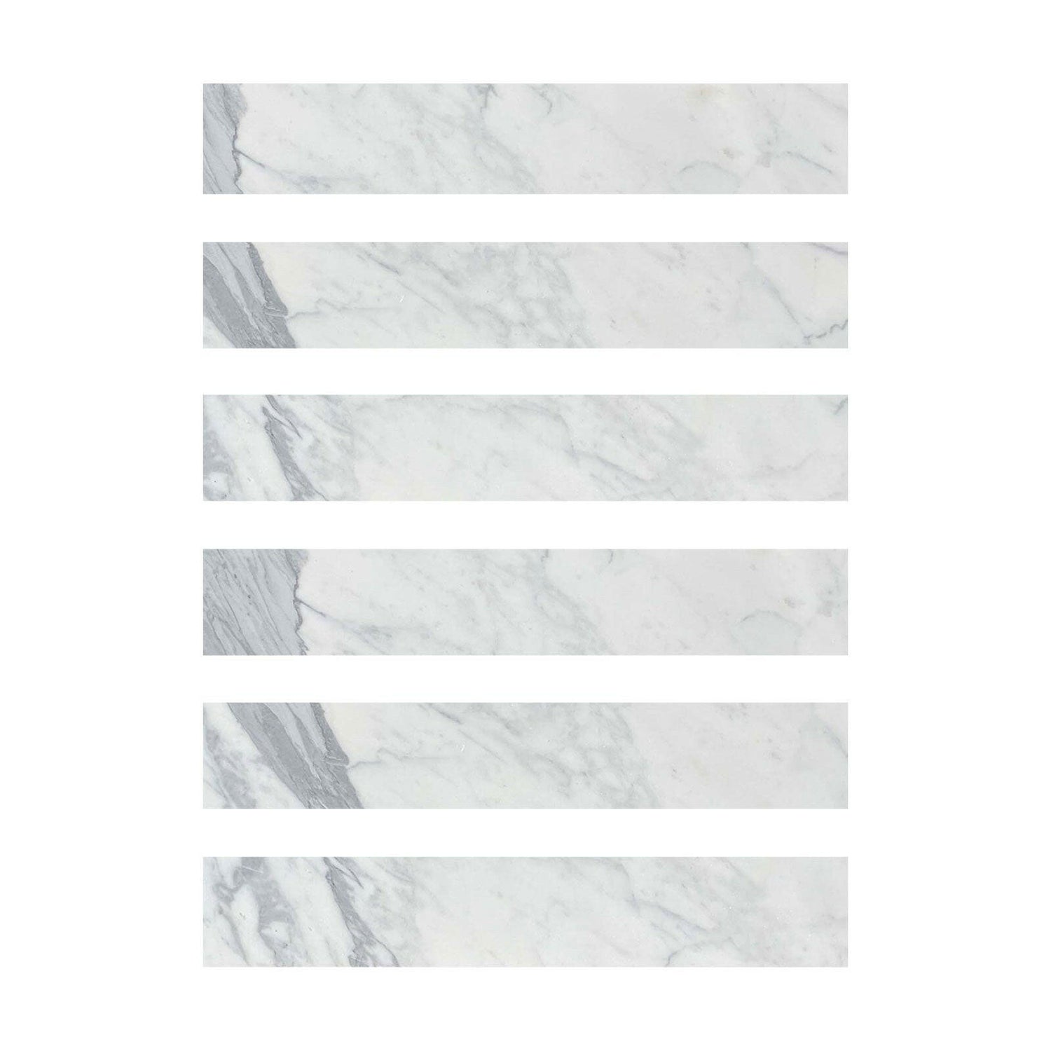Special Cut | 2x12 Italian Statuary White Marble Polished Tile Special Cut | 2x12 Italian Statuary White Marble Polished Tile - American Tile Depot