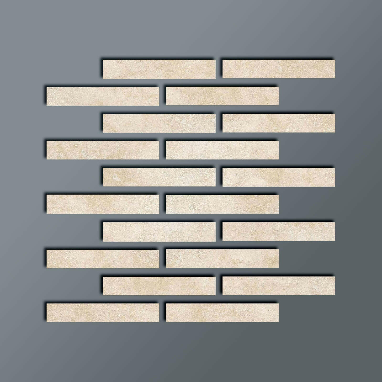 Special Cut | 2x12 Ivory Travertine Filled & Polished Tile Special Cut | 2x12 Ivory Travertine Filled & Polished Tile - American Tile Depot