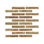 Special Cut | 2x12 Noce Exotic Travertine (Vein-Cut) Filled & Honed Tile Special Cut | 2x12 Noce Exotic Travertine (Vein-Cut) Filled & Honed Tile - American Tile Depot
