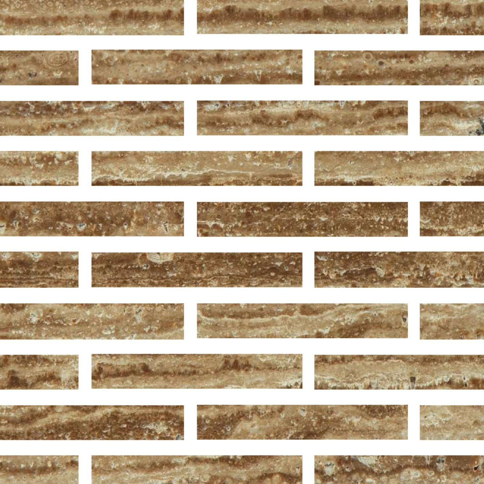 Special Cut | 2x12 Noce Exotic Travertine (Vein-Cut) Filled & Honed Tile Special Cut | 2x12 Noce Exotic Travertine (Vein-Cut) Filled & Honed Tile - American Tile Depot